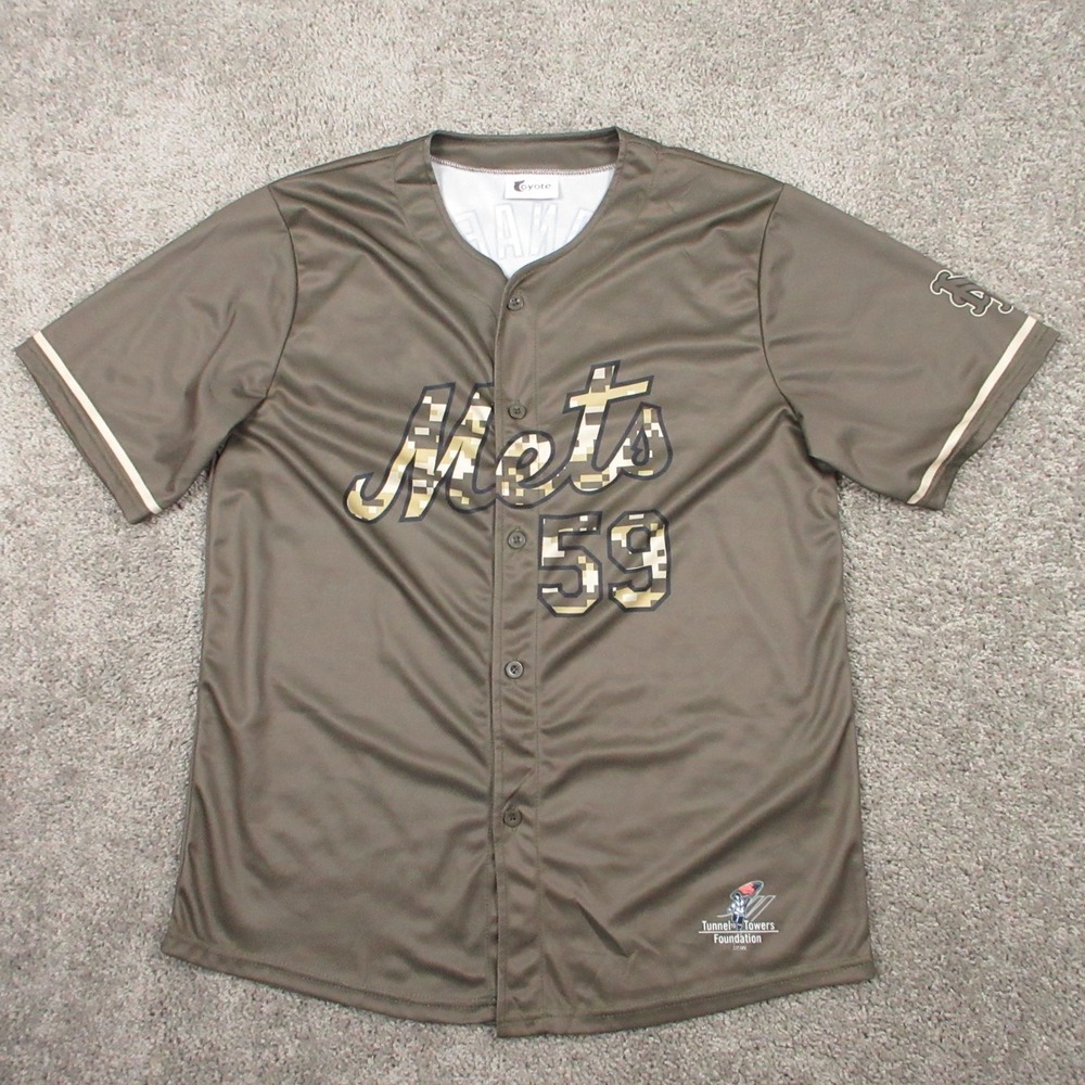 New York Mets‎ Jersey Mens XL Green 59 Sean Manaea Camo Stadium Giveaway Coyote